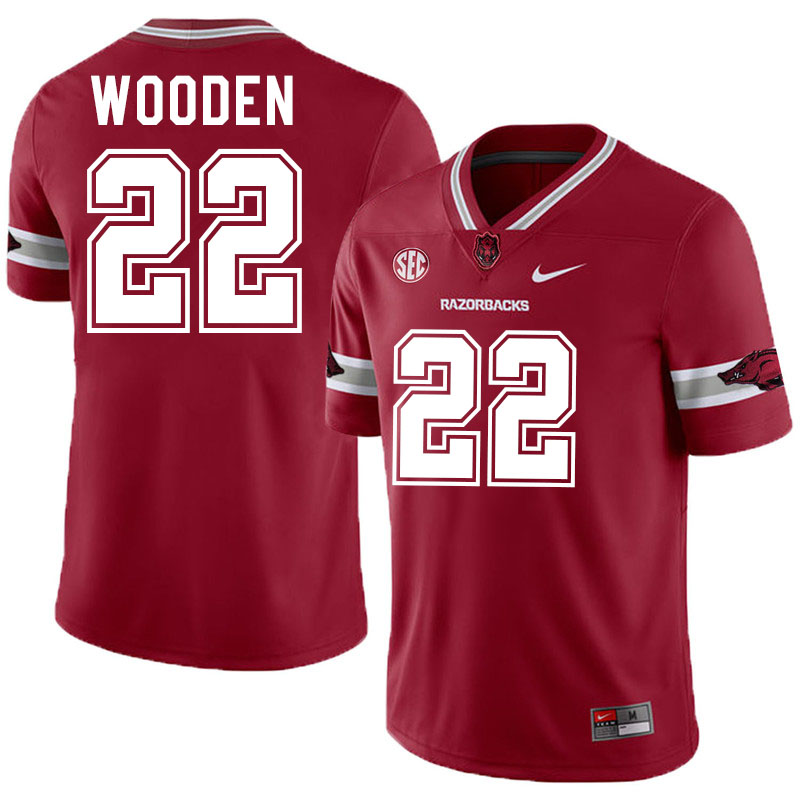 #22 Caleb Wooden Arkansas Jersey,Arkansas Razorbacks College Football Jerseys Stitched-Alternate  #22 Caleb Wooden Arkansas Jersey,Arkansas Razorbacks College Football Jerseys Stitched-Alternate